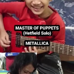 Playing Helfield Solo (Master of Puppets) with my mom