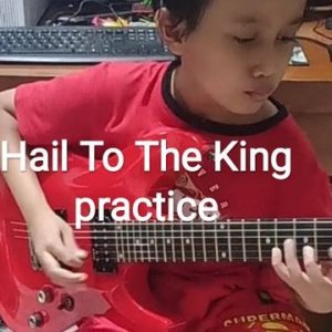 Hail to The King riffs practice